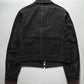 2003 Contrast Stitch Black Cropped Work Jacket (M)