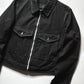 2003 Contrast Stitch Black Cropped Work Jacket (M)