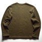 Olive Heavy Weight Silver Contrast Stitch Jumper (M~L)