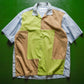 Panelled Volt  Beige and Blue Gingham Shirt (M~L)