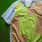 Panelled Volt  Beige and Blue Gingham Shirt (M~L)