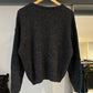 90s Grey Striped  Boxy Knit  Jumper  (~M~)