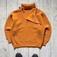 80s Maillaparty Mustard Submariner / Diver Style Turtle Neck Knit Jumper  (S)