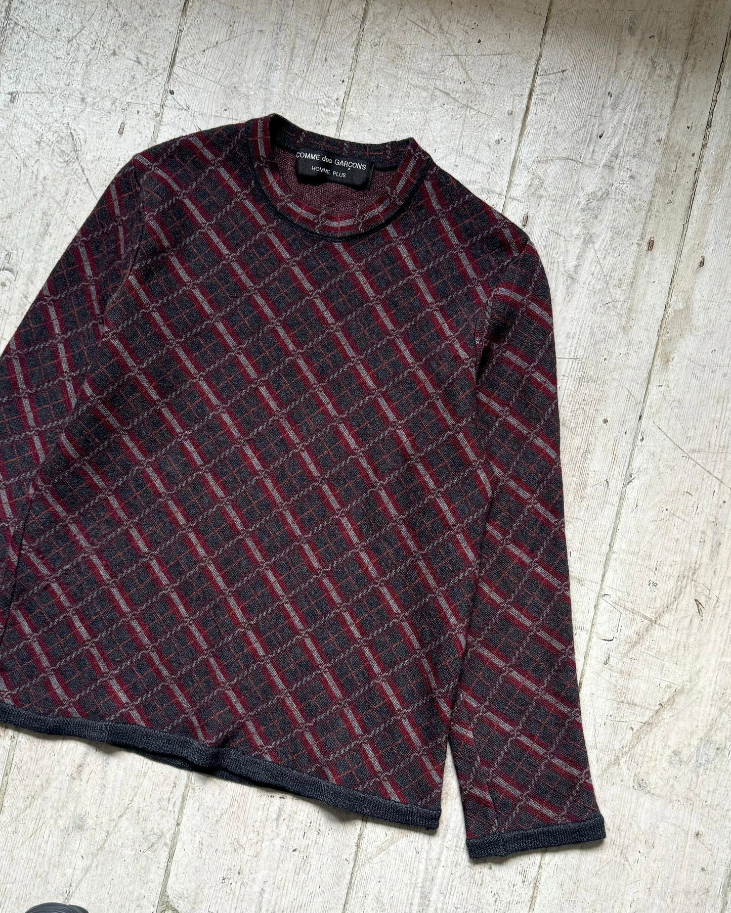 AW 1997 Argyle Pattern Knit Jumper  (~S~)