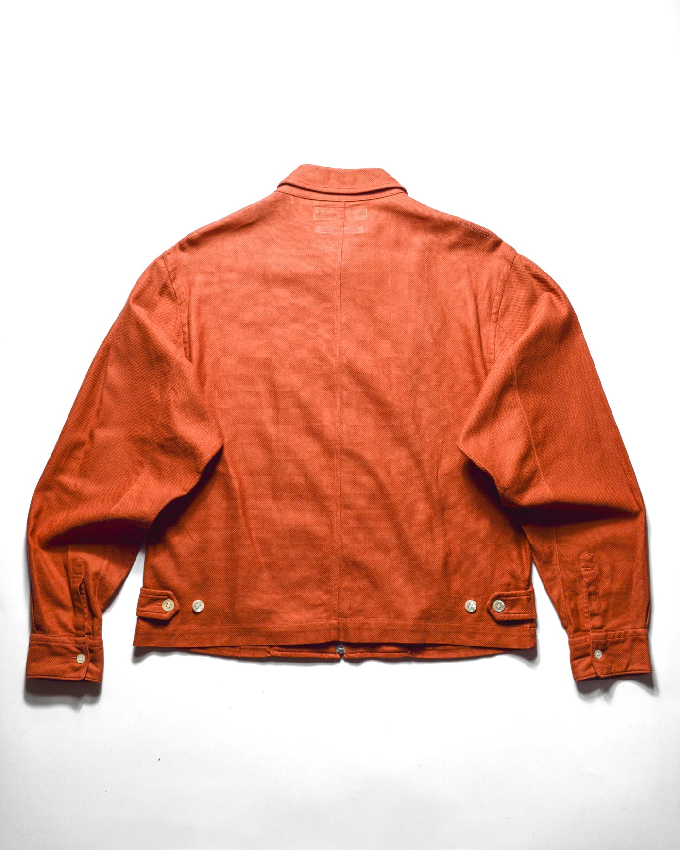 90s Washed Red Diamond Panel Work Jacket (M)