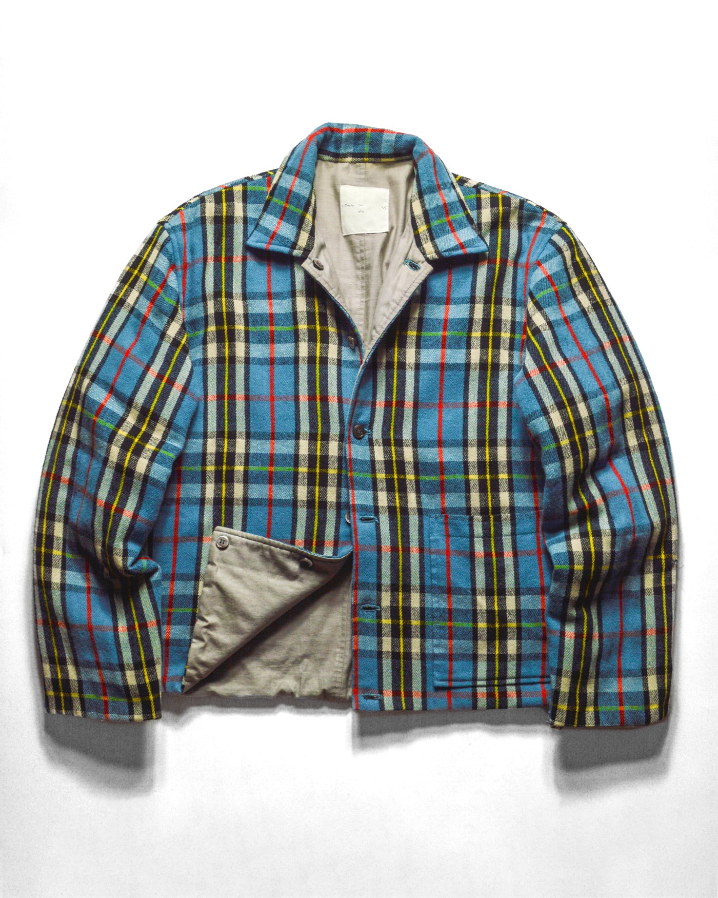 Reversible 1997 White Label Blue Plaid Jacket (~M~)