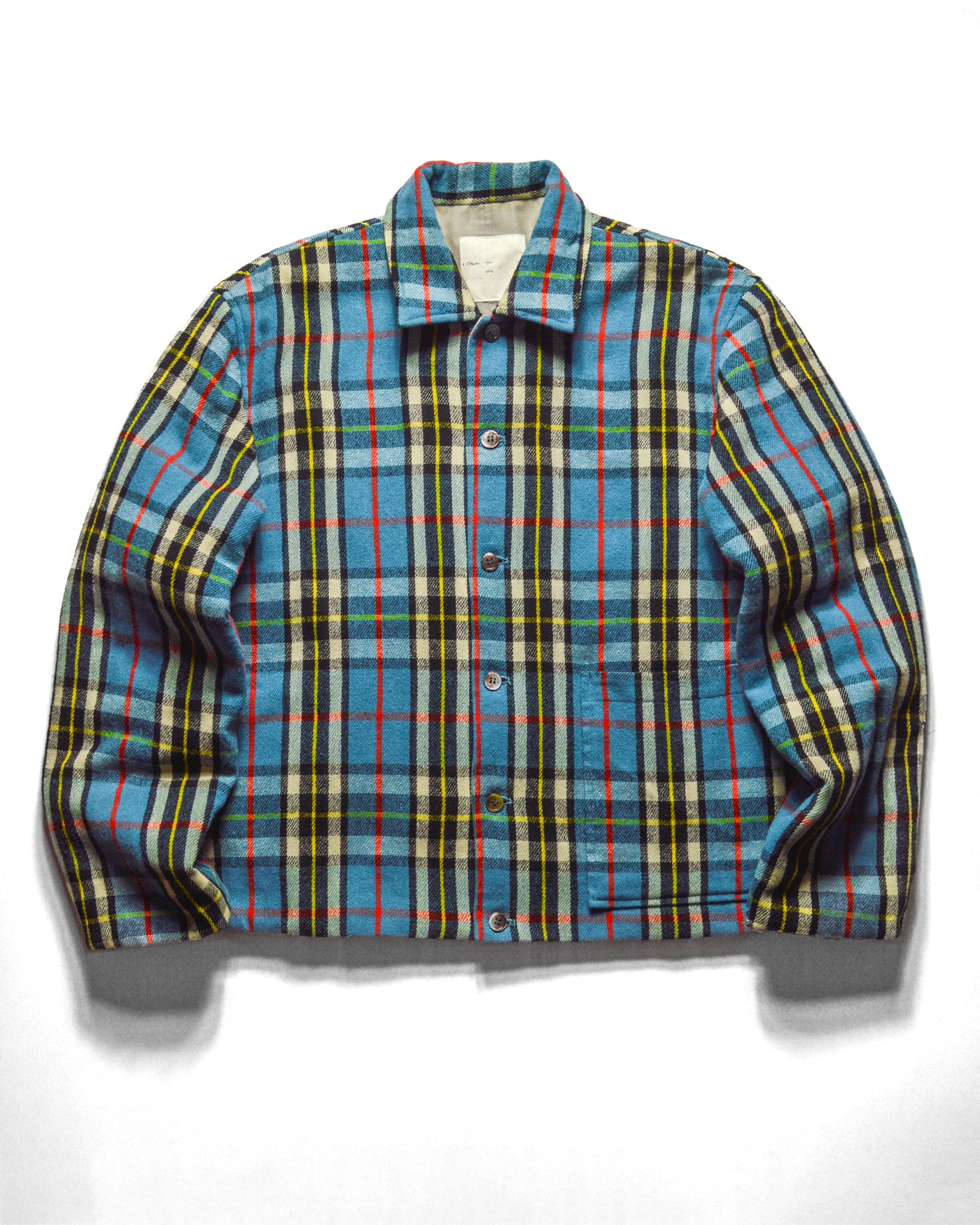 Reversible 1997 White Label Blue Plaid Jacket (~M~)