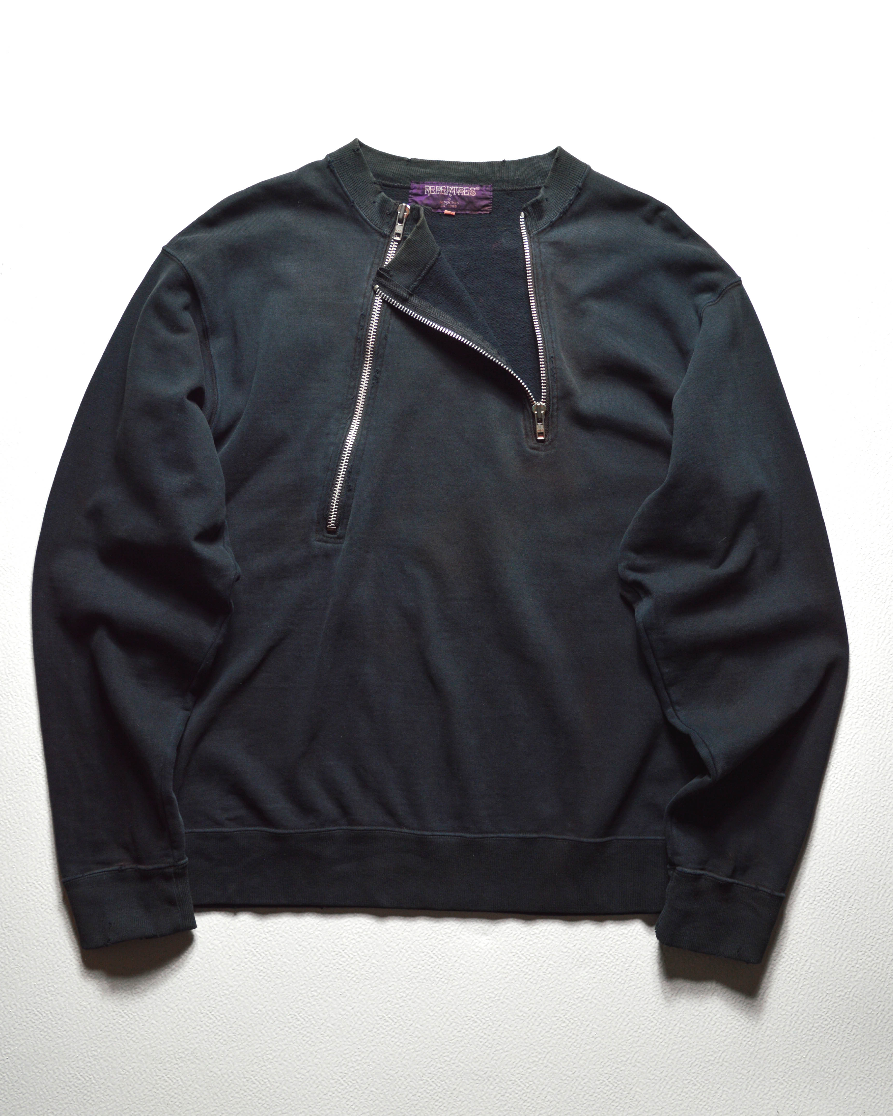 Comme des Garcons CDG Sport SS03 Navy Logo Quarter Zip Track Jumper L shop.allenreji