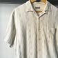 1996 Grey Cream Staggered Stripe Shirt (~L~)