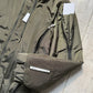 Iridescent Olive Green Asymmetrical Multi Zip Long Coat / Jacket (M~L)