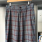 1997 Chambray Blue / Red / Yellow Plaid Pants  (30~31)