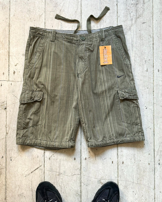 Khaki Plaid / Check Shorts (32~33)