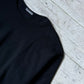 80s Black Tonal Logo Sleeve Piping Jumper (~M~)