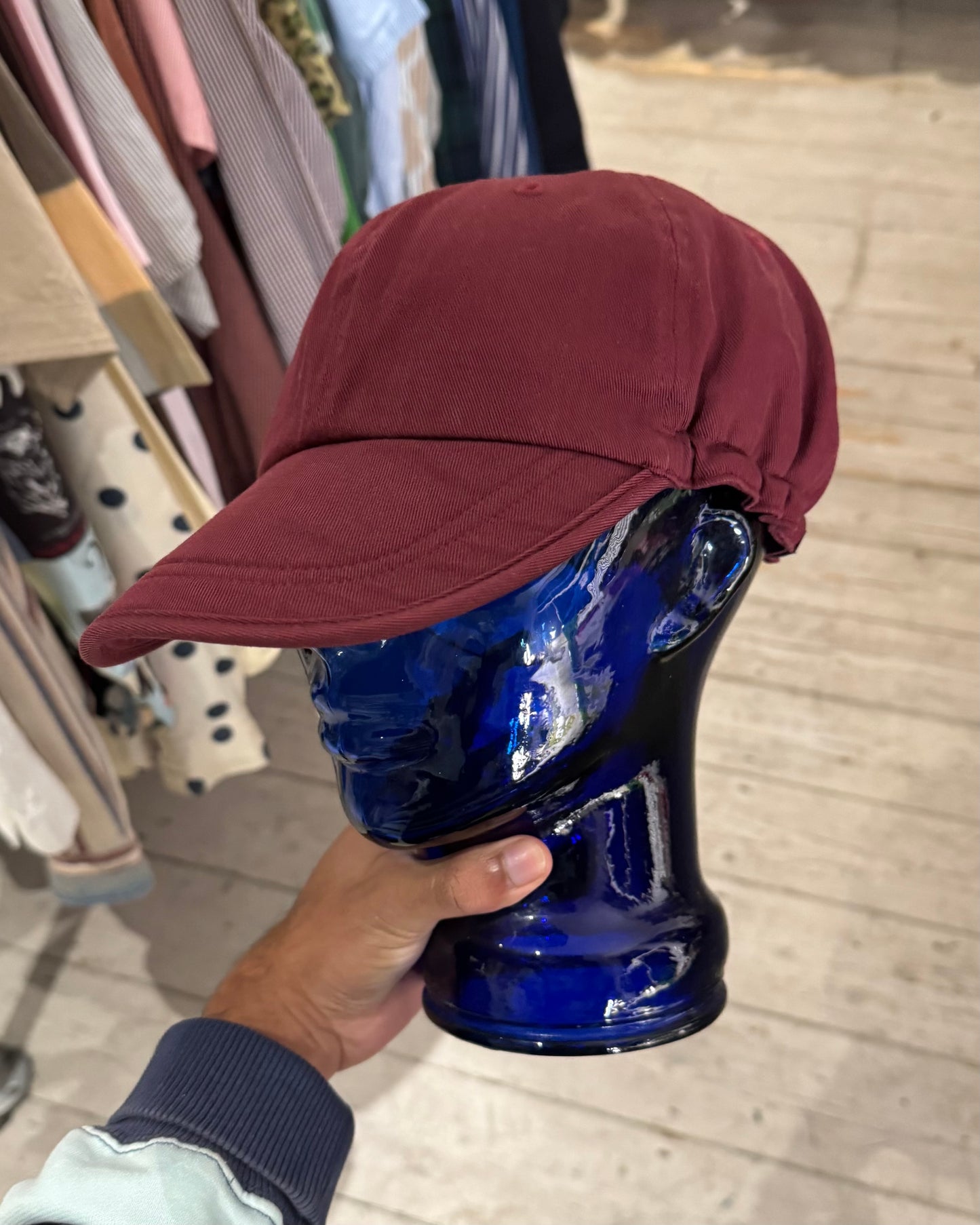 Drawcord Adjustable Burgundy Cap (OS)