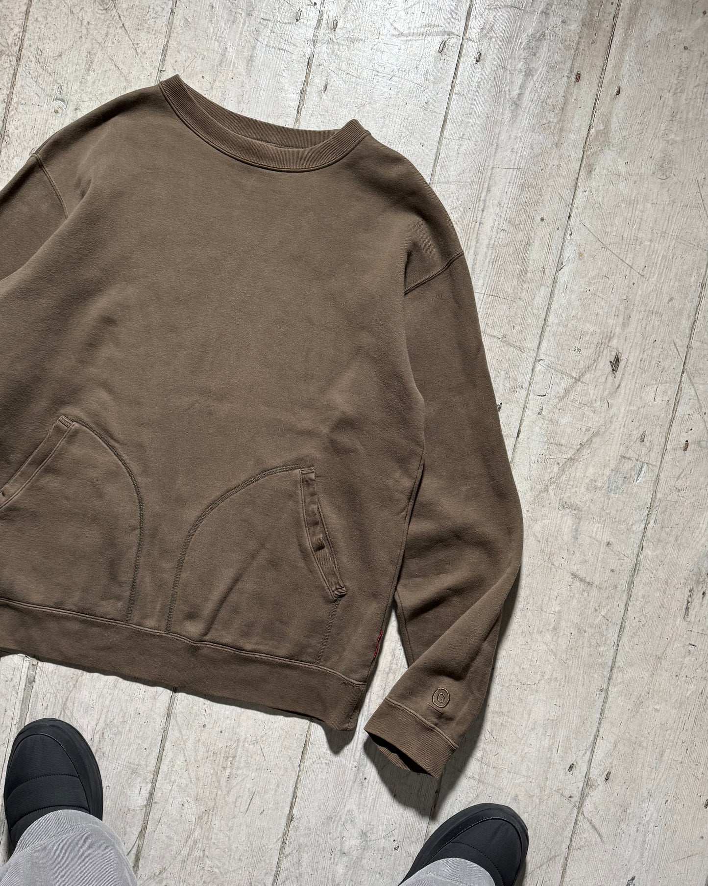 Early 2000s Brown Dual Pocket Jumper (M~L)