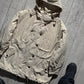 90s Beige Asymmetrical Quilted Beige Parka Jacket (~M~)