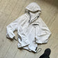 AW1999 Relax White Padded Asymmetrical Lightweight Anorak Jacket (L)