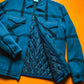 90s Lined Wool Blue Check Jacket (~M~)