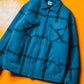 90s Lined Wool Blue Check Jacket (~M~)