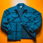 90s Lined Wool Blue Check Jacket (~M~)