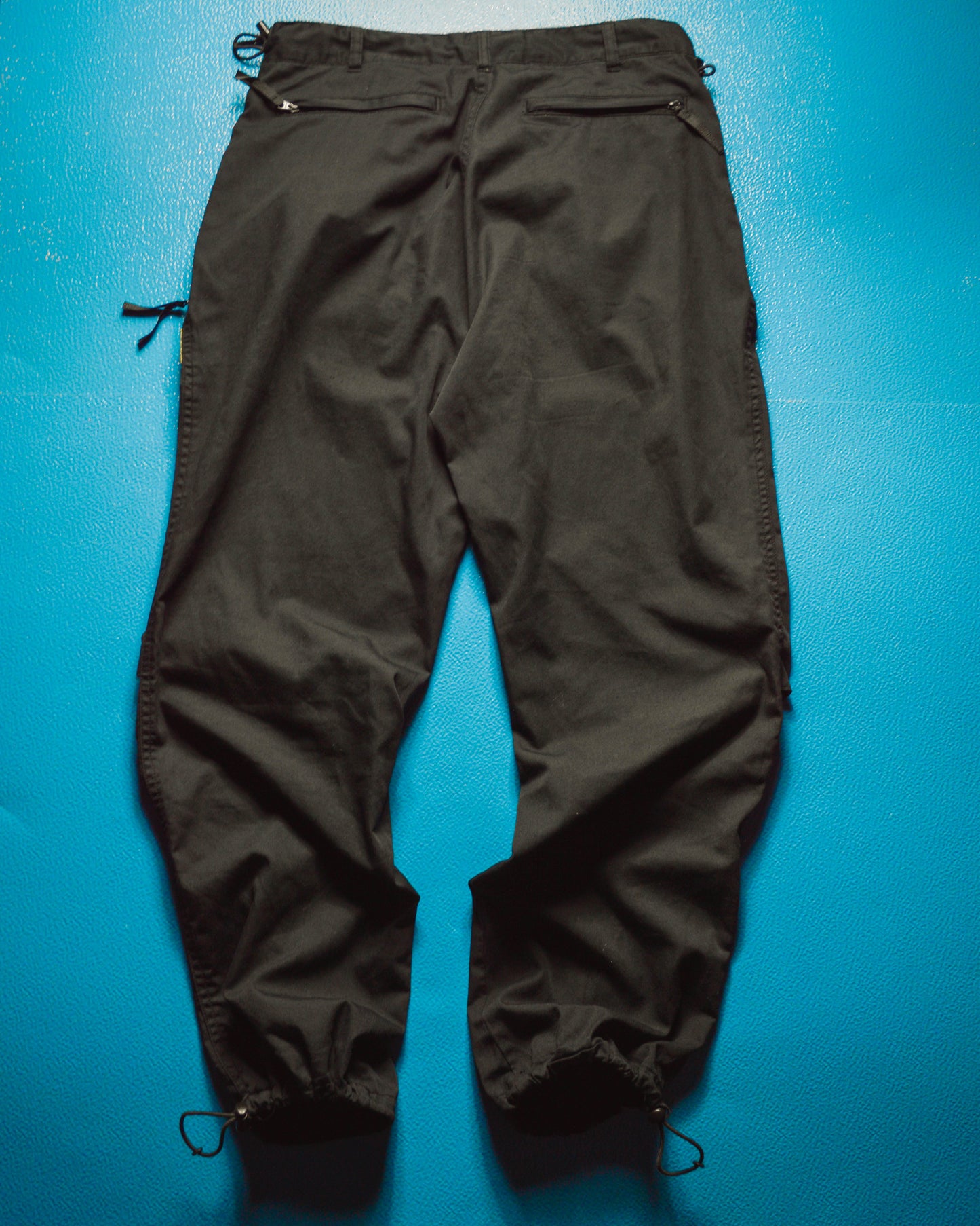 Black Asymmetrical Technical Track Pants (~32~)