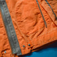 2005 Orange Grain Stitch Pattern Parachute Jacket(~L~XL)