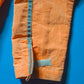 2005 Orange Grain Stitch Pattern Parachute Jacket(~L~XL)