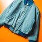 80s Soft Blue Wool  Cashmere  Poly Bomber Jacket (~L~XL)
