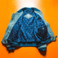 80s Soft Blue Wool  Cashmere  Poly Bomber Jacket (~L~XL)
