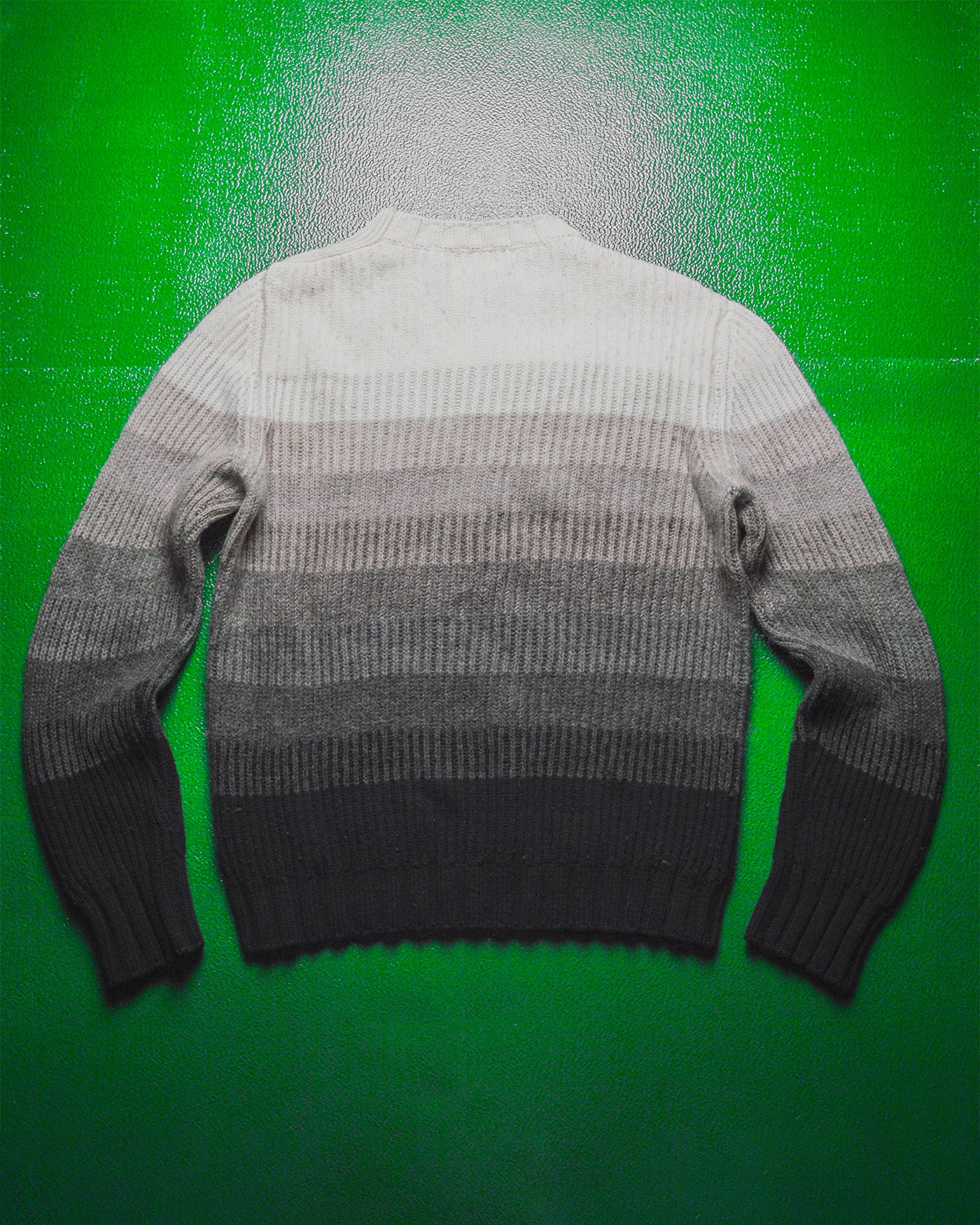 Greyscale Gradient Striped Knit (~M~)