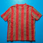 SS01 Velour Brown Red Striped Top (M)