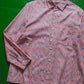 Brushed / Blurred Lines Vibrant Pattern Longsleeve Shirt  (S~M)