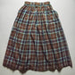 Brown Plaid Midi  Skirt (9)