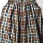 Brown Plaid Midi  Skirt (9)