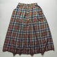 Brown Plaid Midi  Skirt (9)
