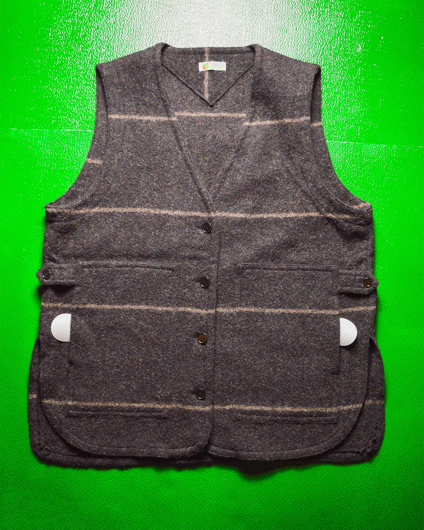 Sport 70s Striped Wool Vest (~L~)