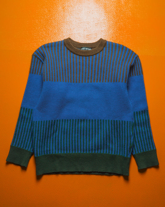 AW 1991 Blue Striped Knit Jumper (XS~S)