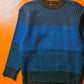 AW 1991 Blue Striped Knit Jumper (XS~S)