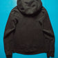 Black Asymmetrical Zip Up Hoody (S~M~)