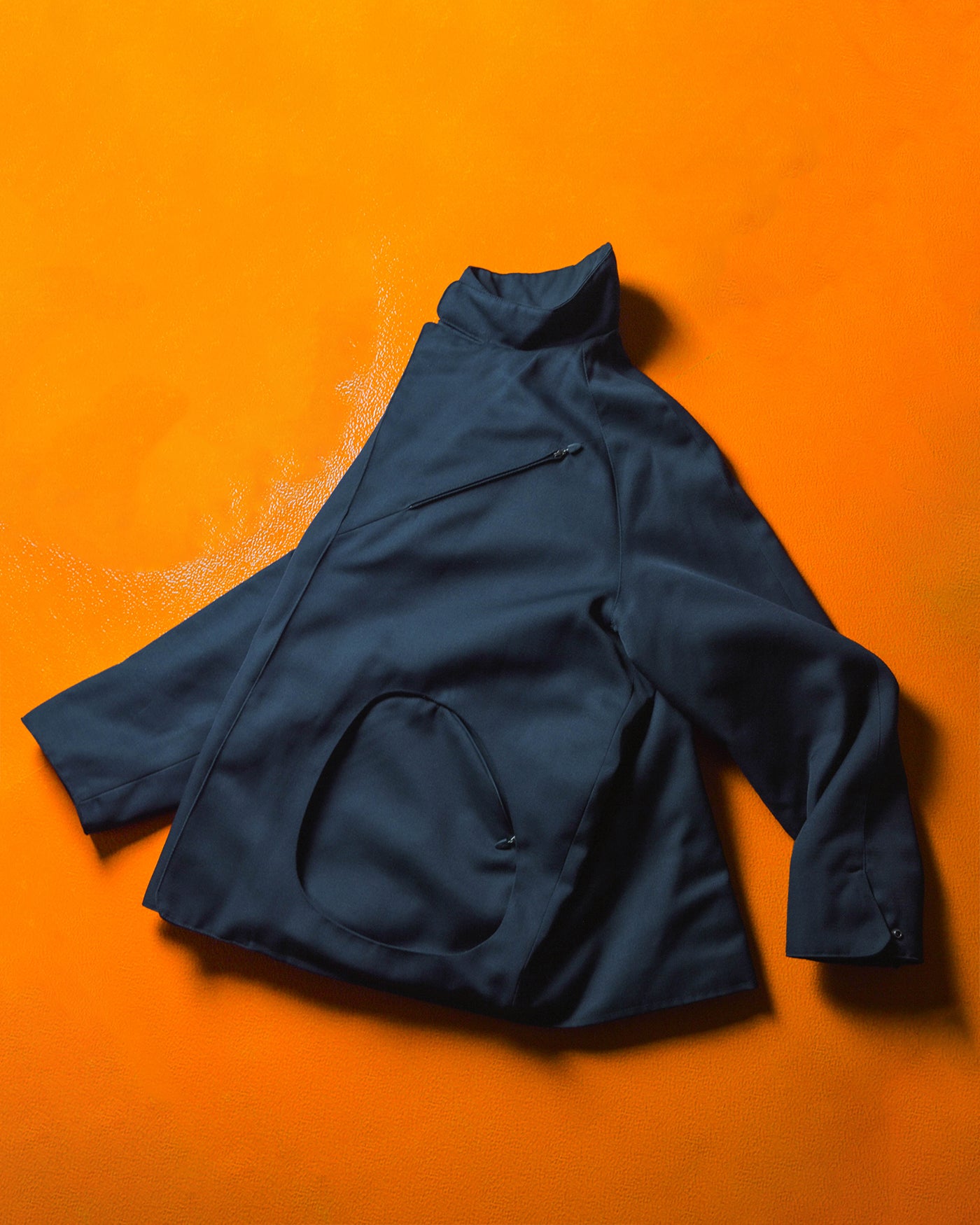 90s Navy Exowear Asymmetrical Egg Cell Pocket Jacket (~XL~)