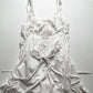 Cotton / Silk Double Layered Balloon Style Cargo Pocket Zip Dress (XS)