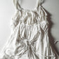 Cotton / Silk Double Layered Balloon Style Cargo Pocket Zip Dress (XS)