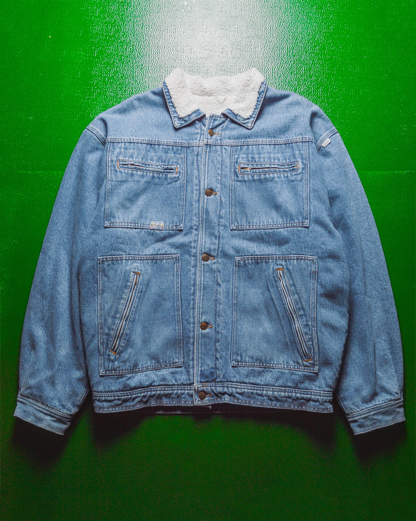 Sport 90s Fleece Lined / Boa Denim Jacket (~XL~)