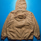 80s Snake Skin Print Hooded Light Zip Up Packable Jacket (~M~)