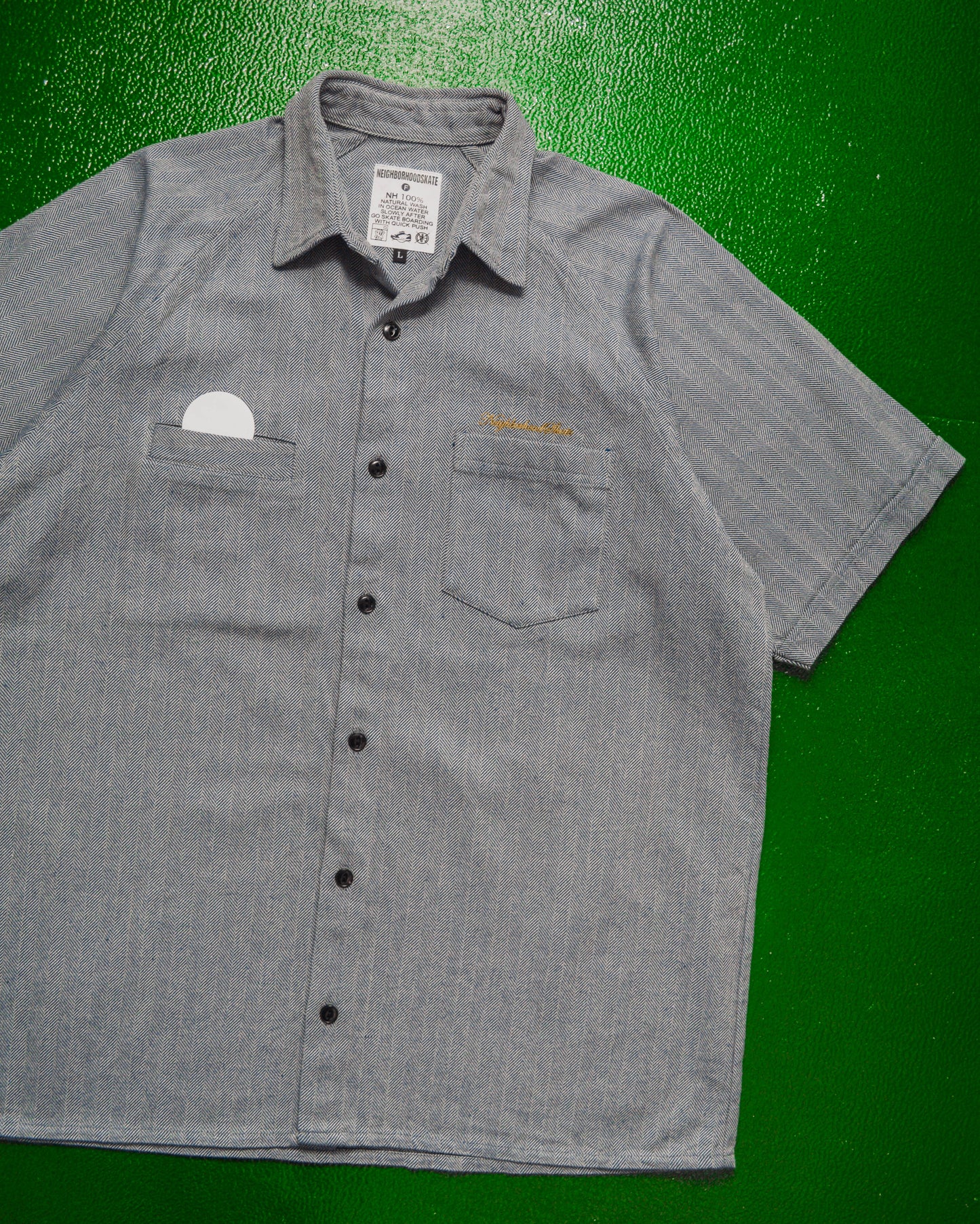 Skate Herringbone Weave Work Shirt (L)