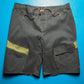 Spring 2004 Grey Green Panelled Strip Pocket Board  Shorts (~36~)