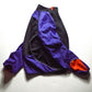 Fall 2001 Detachable Sleeve Black / Purple / Orange Asymmetrical Curved Zip Track Jacket (M)
