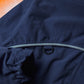 Early 2000s Navy Branded Piping Asymmetrical Fleece Lined D-ring Jacket (L)