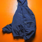 Early 2000s Navy Branded Piping Asymmetrical Fleece Lined D-ring Jacket (L)