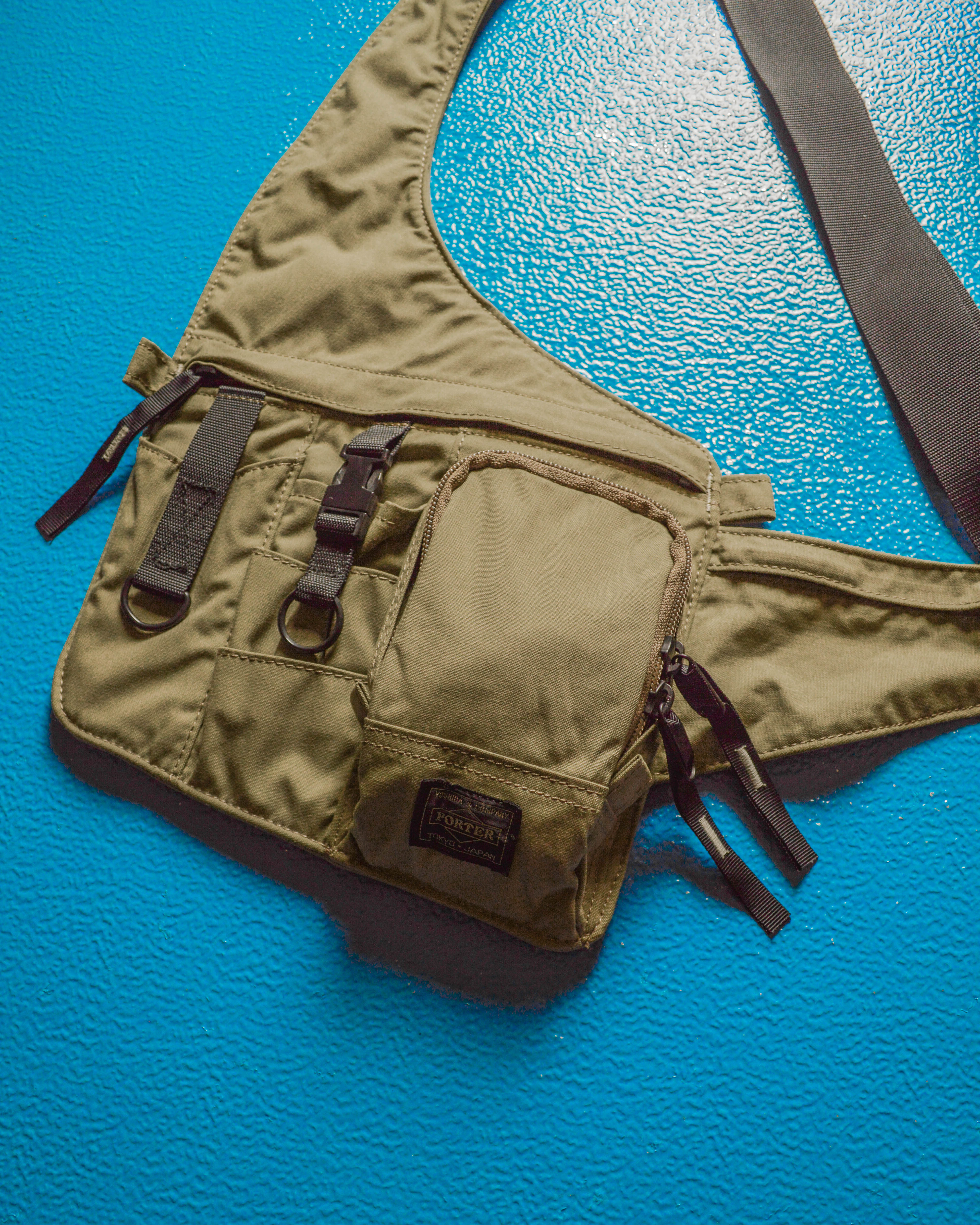 [宅送] Porter Yoshida Vintage Tan Tactical Holster Bag (~OS バッグ